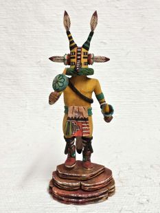 Native American Hopi Carved Locust or Cicada Kachina Doll (Katsina Doll)