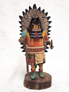 Native American Hopi Carved Comanche Kachina Doll (Katsina Doll)