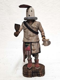 Native American Hopi Carved Eototo Chief Kachina Doll (Katsina Doll)