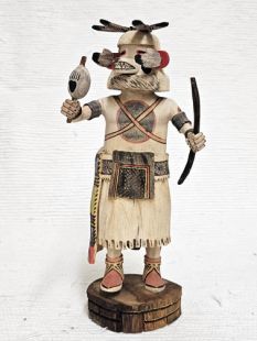 Native American Hopi Carved Bear Powerful Healer Katsina Doll