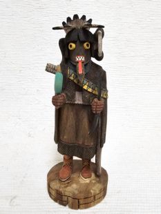 Native American Hopi Carved Warrior Maiden Kachina Doll (Katsina Doll)