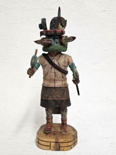 Native American Hopi Carved Ram Kachina Doll (Katsina Doll)