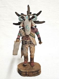 Native American Hopi Carved Ogre Disciplinarian Kachina Doll (Katsina Doll)