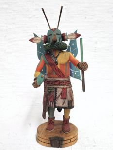 Native American Navajo Carved Hopi Butterfly Dancer Katsina Doll