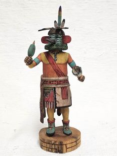 Native American Hopi Carved Roadrunner Kachina Doll (Katsina Doll)