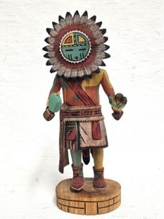 Native American Hopi Carved Sunface Kachina Doll (Katsina Doll)