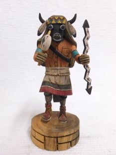 Native American Hopi Carved Buffalo Dancer Katsina Doll