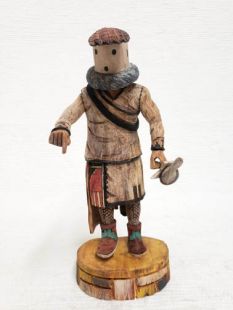 Native American Hopi Carved Eototo Chief Kachina Doll (Katsina Doll)