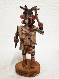 Native American Hopi Carved Left Handed Hunter Katsina Doll