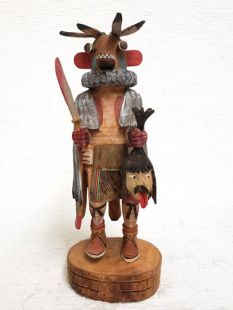 Native American Hopi Carved Priest Killer Katsina Doll