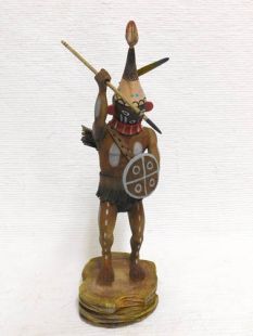  Native American Hopi Carved Warrior Twin Kachina Doll (Katsina Doll)