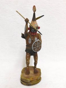 Native American Hopi Carved Warrior Twin Katsina Doll