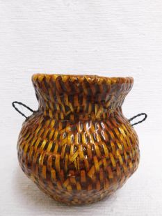 Native American Navajo Made Pitch Basket--Vintage 