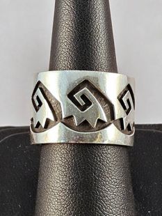 Native American Hopi Made Overlay Ring 