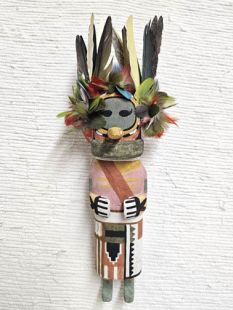 Old Style Hopi Carved Bean Traditional Kachina Doll (Katsina Doll)