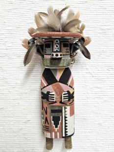 Old Style Hopi Carved Badger Traditional Powerful Healer Kachina Doll (Katsina Doll)