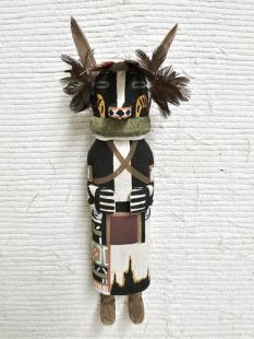 Old Style Hopi Carved Badger Traditional Powerful Healer Katsina Doll