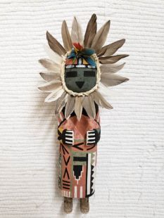Old Style Hopi Carved Sunface Traditional Powerful Spirit Katsina Doll