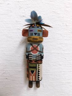 Old Style Hopi Carved Thunder Traditional Dancer Katsina Doll