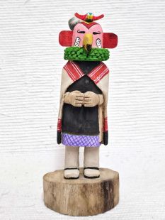Native American Hopi Carved Parrot Kachina Doll (Katsina Doll)