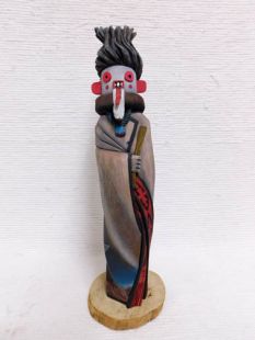 Native American Hopi Carved Cold Bringing Woman Katsina Sculpture