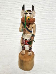 Native American Hopi Carved Prairie Falcon Runner Katsina Doll