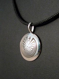 Native American Navajo Made Man in the Maze Pendant