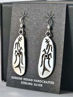 Native American Zuni Made Corn Earrings 