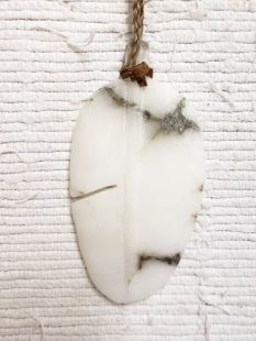 Native American Apache Carved Prayer Feather