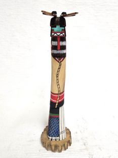Native American Hopi Carved Heoto Warrior Katsina Sculpture