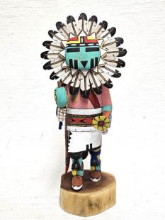 Native American Hopi Carved Sunface Kachina Doll (Katsina Doll)