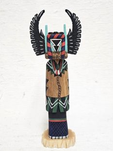 Native American Hopi Carved Crow Mother Kachina Sculpture (Katsina Sculpture)