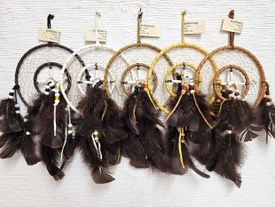 6"--Native American Made Dreamcatcher Medicine Wheel Combination