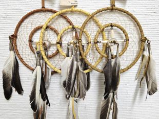 6"--Native American Made Dreamcatcher Medicine Wheel Combination