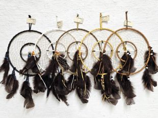 9"--Native American Made Dreamcatcher Medicine Wheel Combination