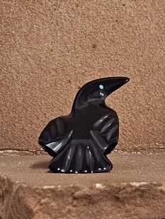 Zuni Carved Raven Fetish