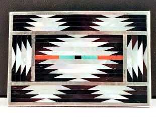 Native American Zuni Made Buckle--Vintage