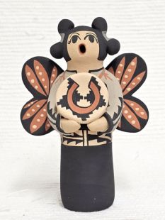 Native American Jemez Made Butterfly Maiden with Wedding Basket