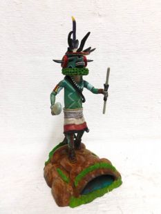 Native American Hopi Carved Deer Dancer Katsina Doll