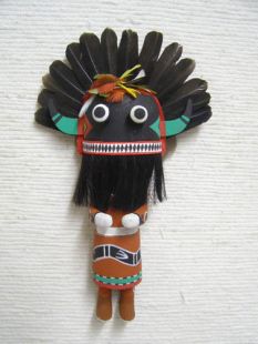 Old Style Hopi Carved Broadface Traditional Guard Katsina Doll