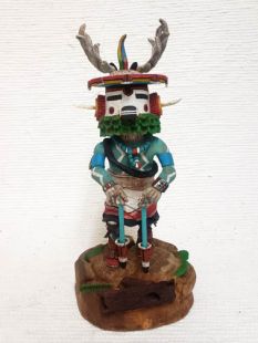 Native American Hopi Carved Deer Dancer Katsina Doll