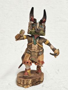 Native American Hopi Carved Badger Healer Katsina Doll
