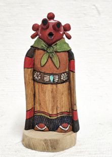Native American Hopi Carved Mudhead Katsina Sculpture