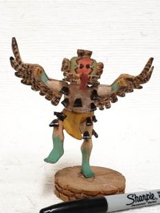 Native American Hopi Carved Turkey Katsina Doll