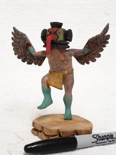 Native American Hopi Carved Turkey Racer Katsina Doll