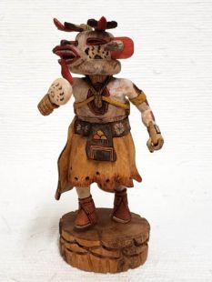 Native American Hopi Carved Bear Powerful Healer Katsina Doll--White Bear