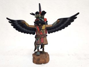Native American Hopi Carved Eagle Great Spirit Dancer Kachina Doll (Katsina Doll)