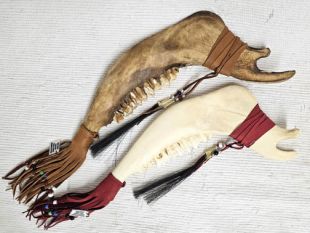 Native American Creek Made Traditional Jawbone Warclub