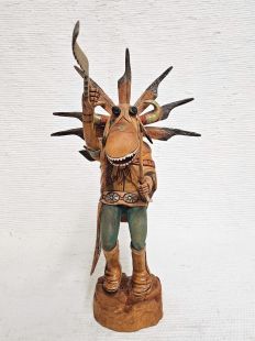 Native American Hopi Carved Ogre Disciplinarian Kachina Doll (Katsina Doll)