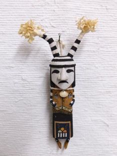 Old Style Hopi Carved Clown Traditional Katsina Doll